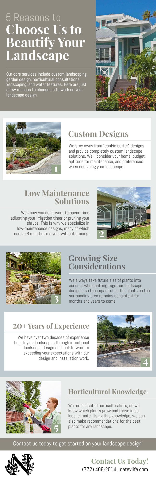 5 Reasons to Choose Us to Beautify Your Landscape